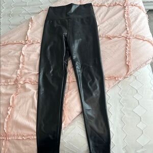 Black Faux Leather Leggings